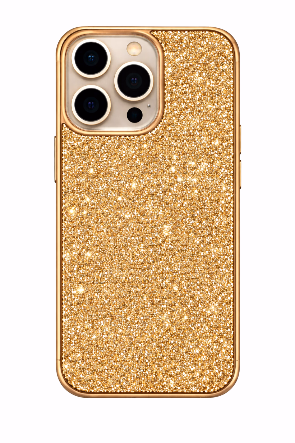 iPhone 15 Pro Max - Stone Diamond Case - Gold